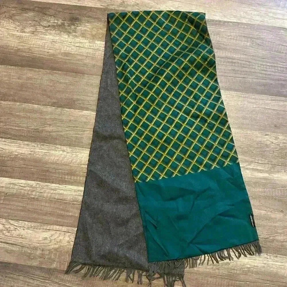 Hermès HERMES lined-SIDED SCARF IN SILK CASHMERE &  WOOL CASHMERE MUFFLER - Picture 1 of 3